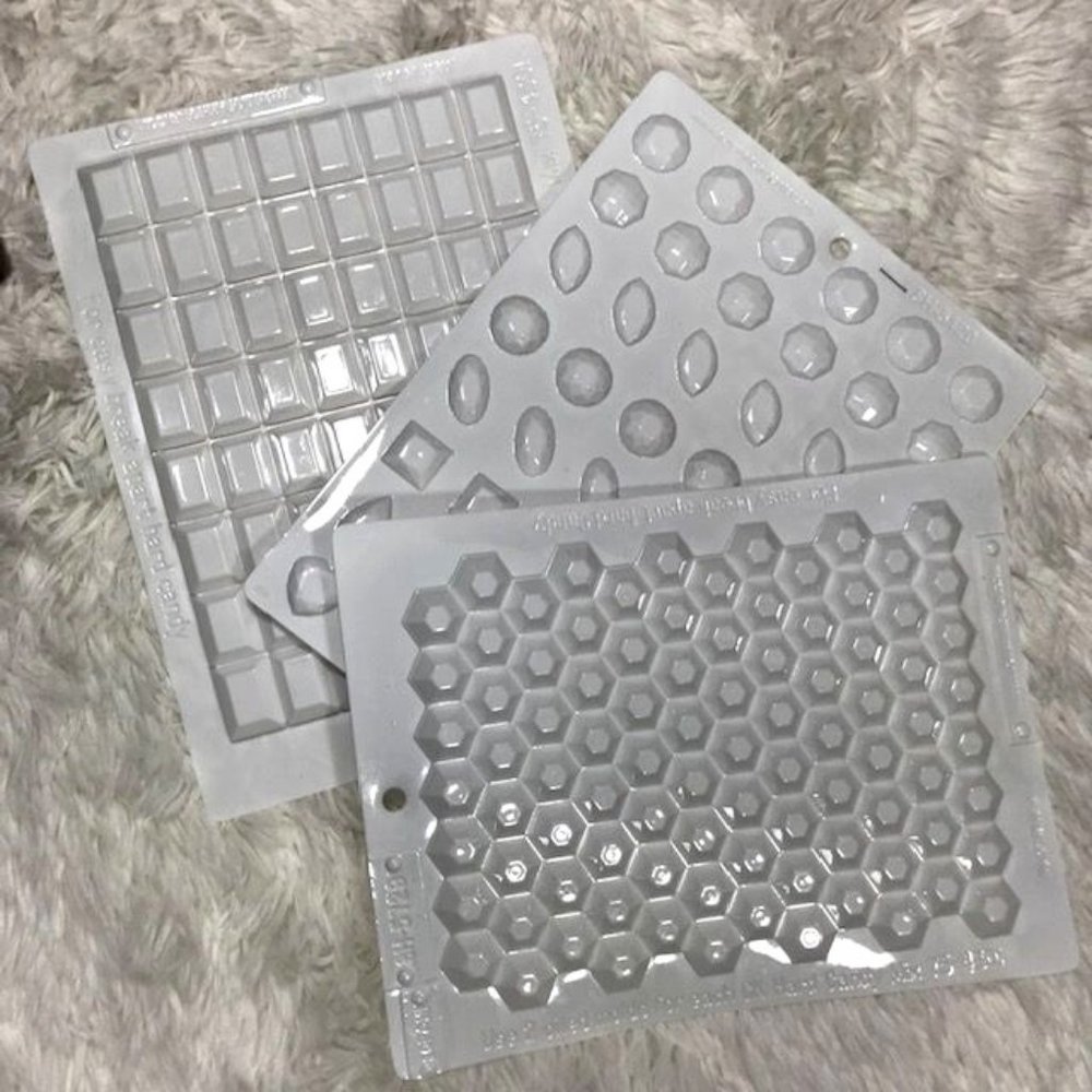 Set of 3 Lorann Oils Hard Candy Making Mold Gems Set